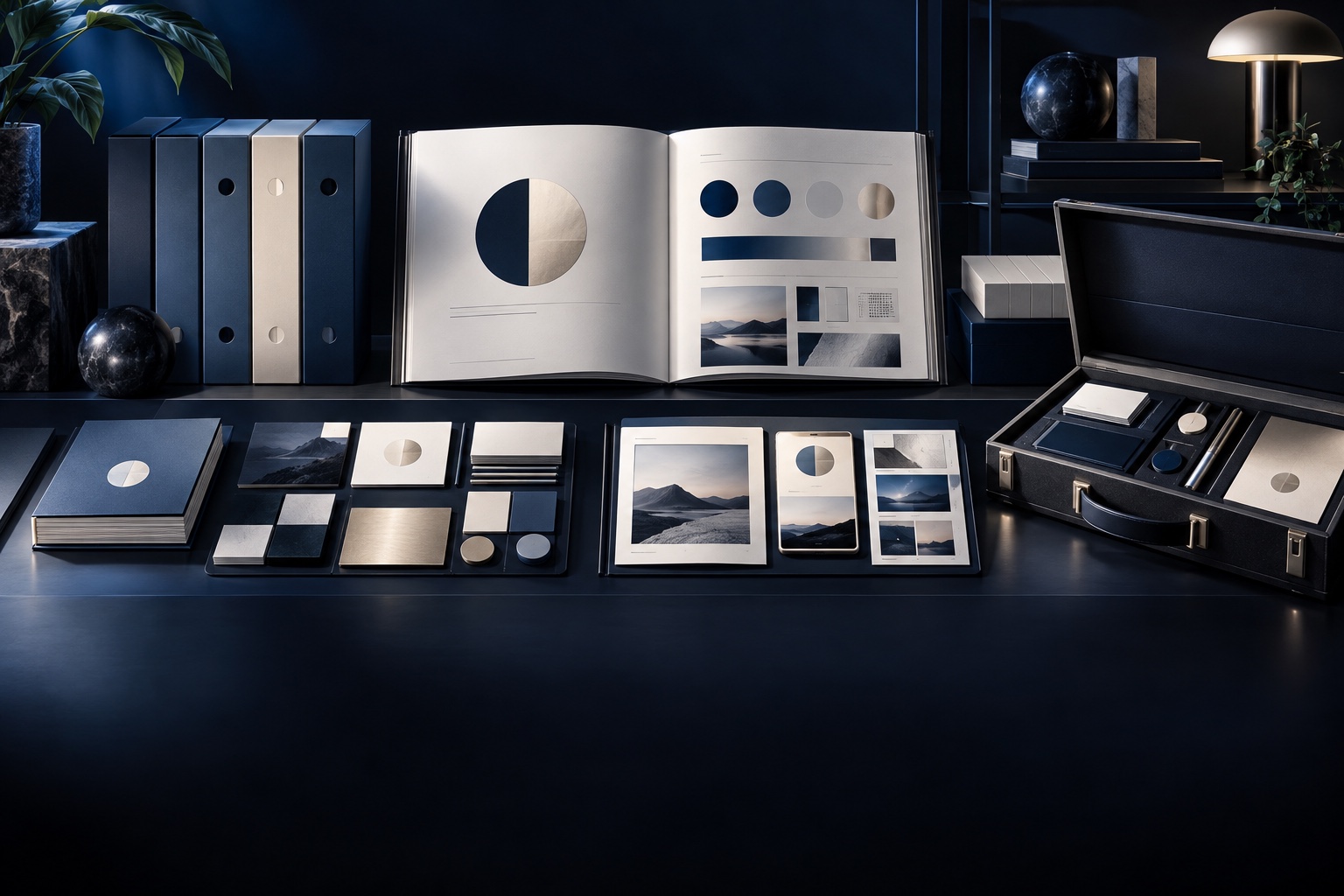 Organized brand guide, master assets, templates, and handoff materials ready for use
