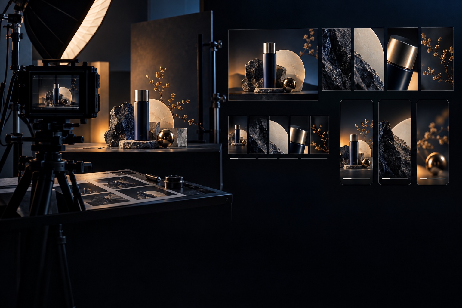 A coordinated social campaign being produced across multiple content formats